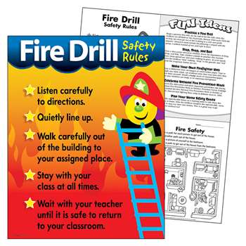 fire safety rules drill chart k12schoolsupplies